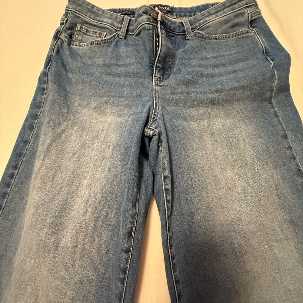 NYDJ Light Blue Teresa Wide Leg Jeans